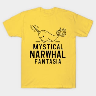 Mystical Narwhal Fantasia T-Shirt